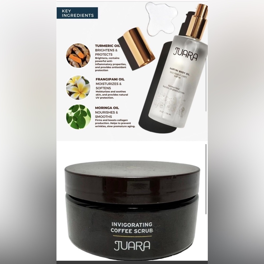Juara Bundle Karitini Oil & Coffee Scrub NIB